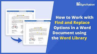 Find and Replace Options in a NET Word Library [upl. by Grier]
