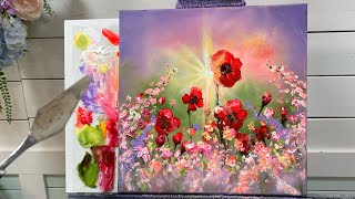 How To Paint With A PALETTE KNIFE 🎨 Easy tutorial for Beginners [upl. by Bernette]