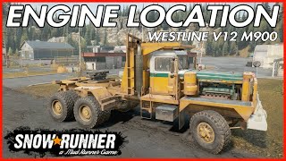 WESTLINE V12 M900 Engine Location Snowrunner upgrades [upl. by Elagibba407]