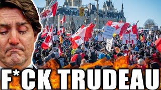 FREEDOM CONVOY FCK TRUDEAU PROTEST GOES INSANE [upl. by Harac]