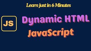 Dynamic HTML With Javascript  DHTML With Javascript [upl. by Zetram]