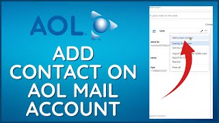 How to Add Contacts on AOL Mail Account 2024 [upl. by Gill444]