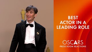 Cillian Murphy  Best Actor in a Leading Role  Oscars 2024 Press Room Speech [upl. by Kevina]