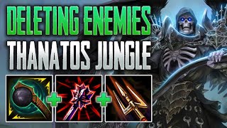 THANATOS IS THE DELETE BUTTON Thanatos Jungle Gameplay SMITE Conquest [upl. by Aral61]