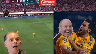 VIGON dice que le va a BESAR la boca a LUIS GARCIA EN VIVO  TV azteca Chivas vs Tigres [upl. by Alled]