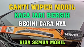 CARA GANTI KARET WIPER MOBIL INNOVA REBORN [upl. by Hareenum]