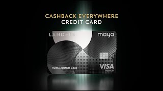 Get your Cashback Everywhere Credit Card by Maya today [upl. by Tamsky]