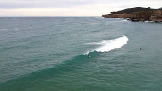 Surf en Langre Cantabria a vista de Dron 2018 [upl. by Senilec]