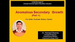 Anomalous Secondary Growth Part 1 [upl. by Puiia]