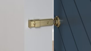 Howto Install the Barn Door Lock by National Hardware [upl. by Lien]