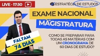 ESTRATÉGIA DE ESTUDOS para o ENAM  Exame Nacional da Magistratura [upl. by Kehsihba714]