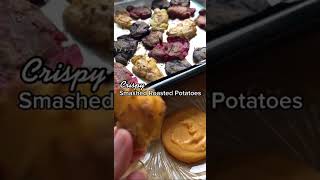 Crispy Smashed Roasted Potatoes Recipe shorts [upl. by Assenad]