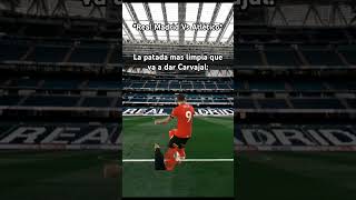 Carvajal 🥵🐐 carvajal realmadrid carvajalmemes realmadridvsatleticomadrid memesfutbol shorts [upl. by Yessak]