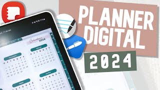 Planner Digital 2024 ✨ COMPLETO Samsung Notes Goodnotes e Noteshelf [upl. by Silyhp513]