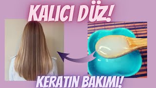 Japon sırrı🌿Uzun süre kalıcı saç düzleştirmeye doğal ve etkili keratin [upl. by Ayanej]