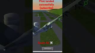 Pilot landed successfully in a crash viral edit aviation shorts crash sad planecrash landing [upl. by Eirhtug]