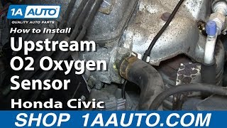 How to Replace O2 Oxygen Sensor 9200 Honda Civic [upl. by Aip]