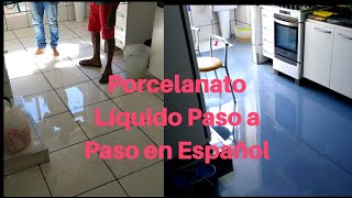 Porcelanato liquido en español paso a paso [upl. by Murdoch]