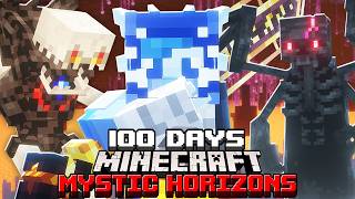 I Survived 100 Days in Mystic Horizons in Minecraft [upl. by Siraf]