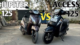 New TVS Jupiter 125 vs Suzuki Access 125  जाने आपके लिए कोन सही  PoweronTorque [upl. by Drice]