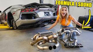 Finishing the F1 RACE Exhaust on my V12 LAMBORGHINI AVENTADOR [upl. by Magda850]