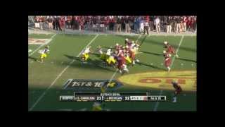 Clowney Hit vs Michigan 2013 Outback Bowl [upl. by Kilgore96]