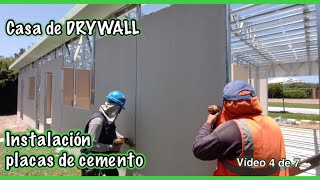 Cómo Instalar PLACAS de FIBROCEMENTO para una CASA de DRYWALL paso a paso tratamiento de juntas ❗ [upl. by Llertnek337]