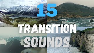 15 Transition Whoosh Sound Effects [upl. by Flossi187]