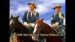 ❤♫ Mitch Miller  She Wore a Yellow Ribbon 圍著黃絲帶的她 1949 美國西部電影【黃巾騎兵隊】配樂 [upl. by Atilehs]