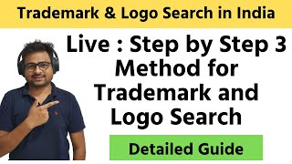 Trademark Search in India  Live Trademark amp Logo Search Kaise Kare  Trademark Availability Search [upl. by Hennahane]