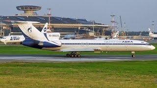 Ту154М RA85625 Газпромавиа  Внуково руление и взлет 2012 [upl. by Elletsyrc]