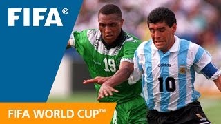 Argentina 21 Nigeria  1994 World Cup  Match Highlights [upl. by Aiderfla690]