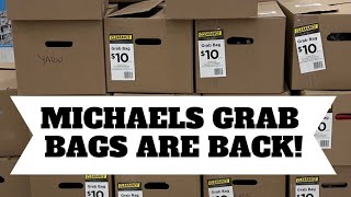 MICHAELS GRAB BAGS ARE BACK 10 A BOX I GOT 133 ITEMS FOR 20 DID I GET A GOOD DEAL COME SEE [upl. by Dowlen]