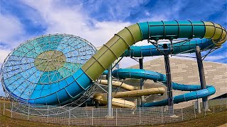 Waterslides at Lalandia in Søndervig Denmark [upl. by Quackenbush]