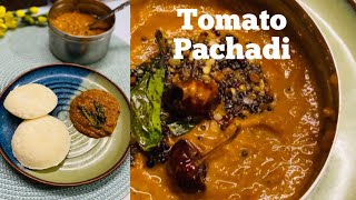 Tomato 🍅 Pachadi  Thakkali Pachadi [upl. by Enicar]