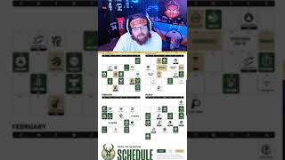 Milwaukee Bucks Schedule Reveal twitch NBA fearthedeer  thickchedr on Twitch [upl. by Aivuy]