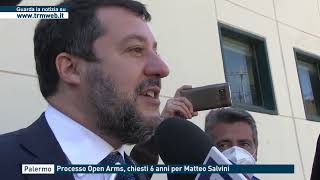 Palermo  Processo Open Arms chiesti 6 anni per Matteo Salvini [upl. by Aremat]