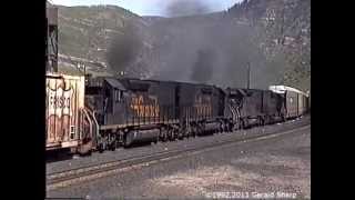 Run 8 Roaring EMDs On Tennessee Pass Colorado  1992 [upl. by Atinaej]