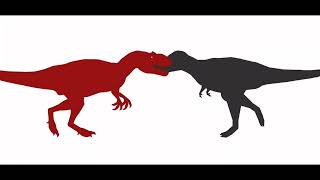 Allosaurus Vs Albertosaurus [upl. by Ratep]