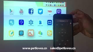 Pmovie Interactive Projector  Smart Phone APP Remote Control [upl. by Nnelg27]