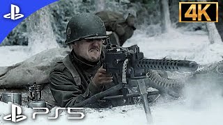 BATTLE OF THE BULGE  Realistic Immersive ULTRA Graphics Gameplay 4K 60FPS Call of Duty WW2 [upl. by Desiree]