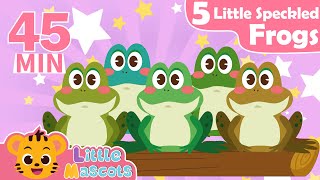 Five Little Speckled Frogs  Dancing Like An Animal  more Little Mascots Nursery Rhymes amp Kid Songs [upl. by Nollat]