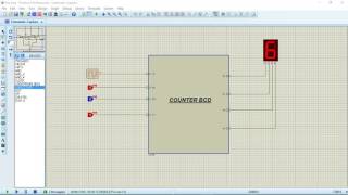 BCD counter Proteus [upl. by Anirdna]