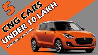 Top 5 Best CNG Cars Under 10 Lakhs In India 2022 [upl. by Enattirb]