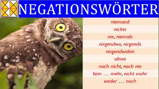 Negationswörter und was sie negieren  Deutsche Grammatik  with subtitles مع الترجمة [upl. by Akino]