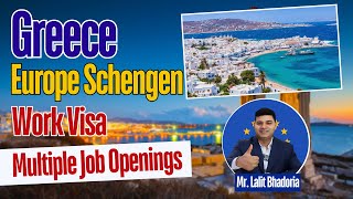 Greece Europe Schengen Work Visa  Hospitality jobs Tradesman Helpers Jobs  Freshers welcome [upl. by Emie]