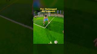 How it feels to get nutmegged football skill nutmeg [upl. by Charla48]