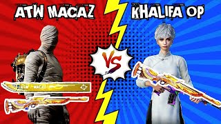 Atw Macaz VS Khalifa op 1 v 1 m24 challenge  pubg mobile [upl. by Irra]