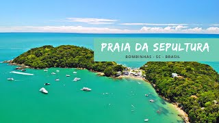 Praia Da Sepultura  Bombinhas  SC  4K Vídeo [upl. by Kaasi]