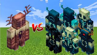 ALL WARDEN VS CRYPTID WARDEN FIGHT IN MINECRAFT  Mobs Battle [upl. by Russian192]